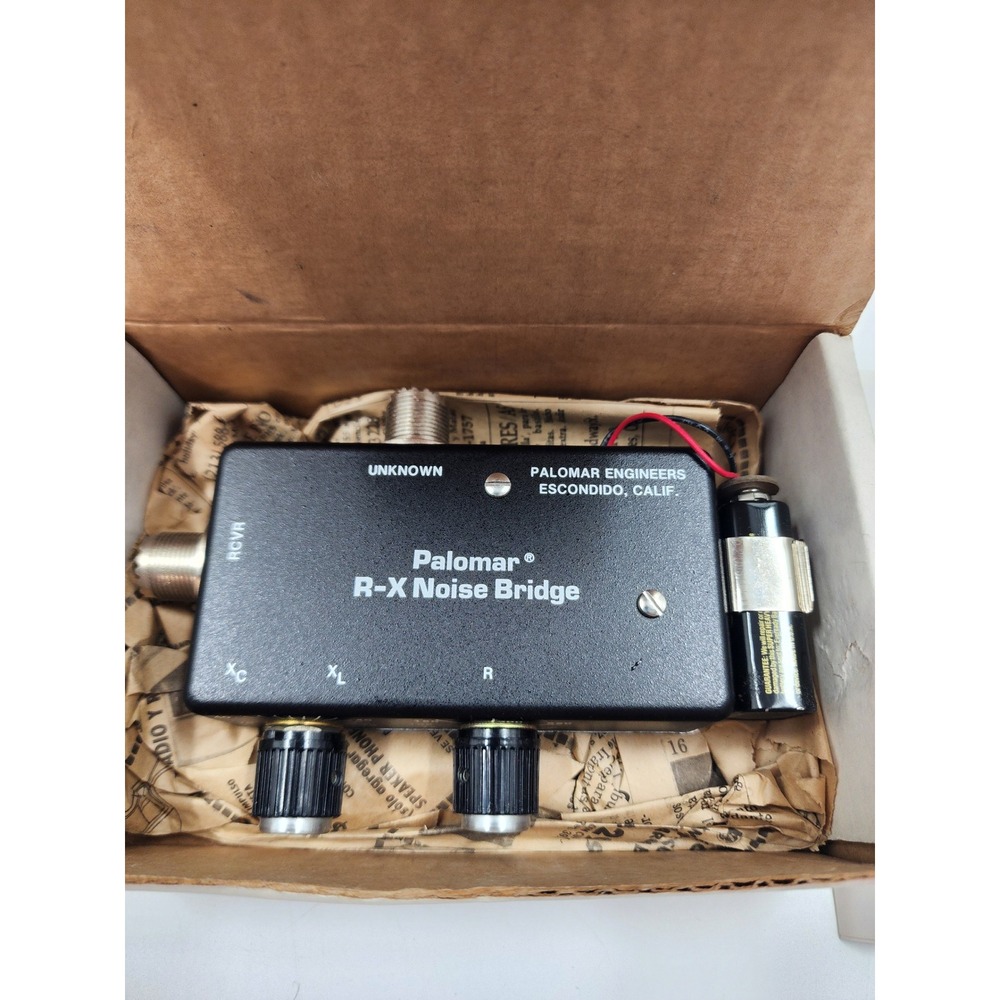 Palomar Engineers R-X Noise Bridge Vintage Ham Radio Antenna Tester with Manual